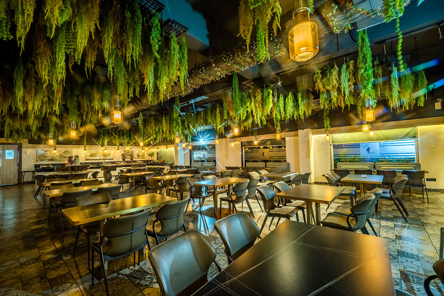 Dining interiors at Leafylush Resort